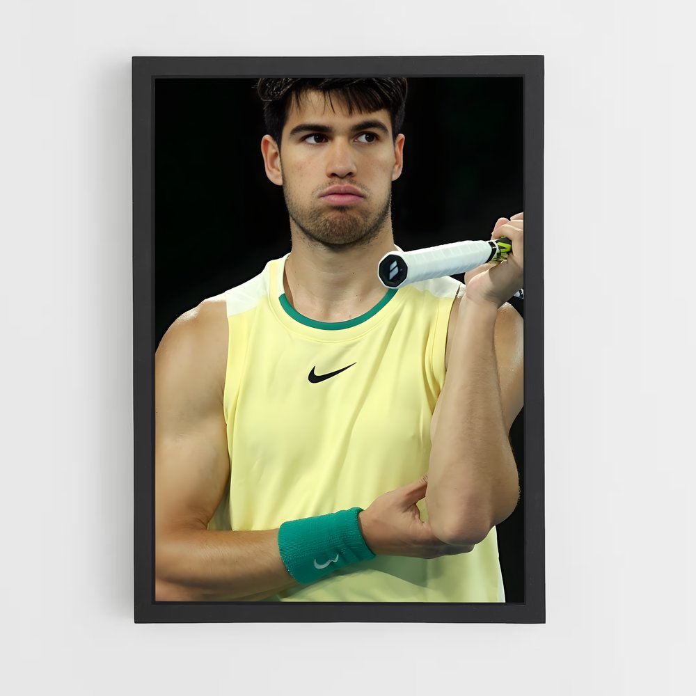 Poster Carlos alcaraz compétitivité – affiche Tennis (vue 2)
